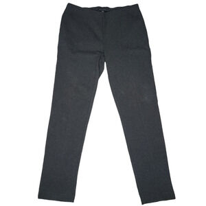 Eileen Fisher Women's Charcoal Ponte Slim Pants